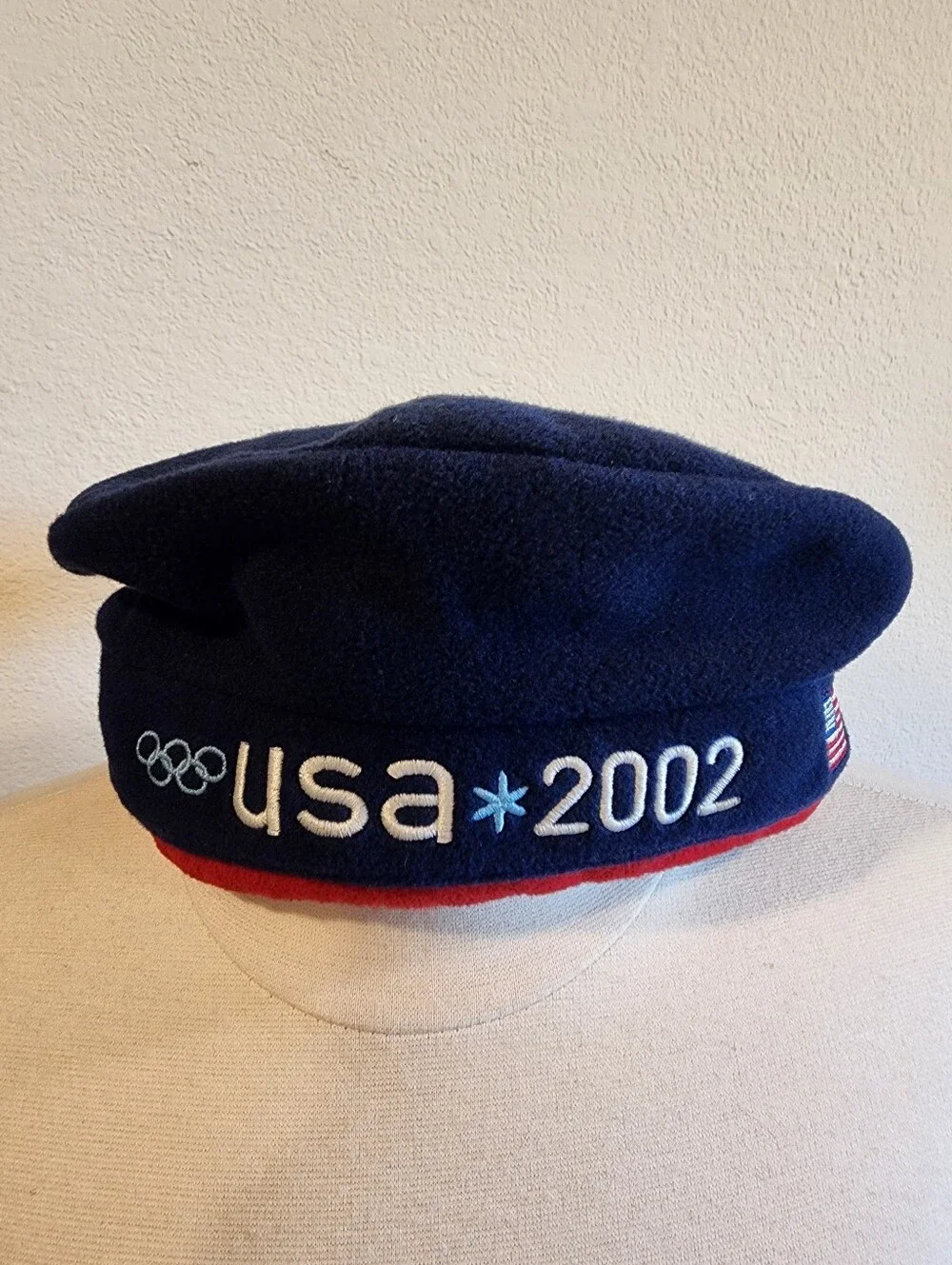 Vintage Roots 2002 USA Olympic Beanie Fleece Official Olympic Team Unisex OSFM